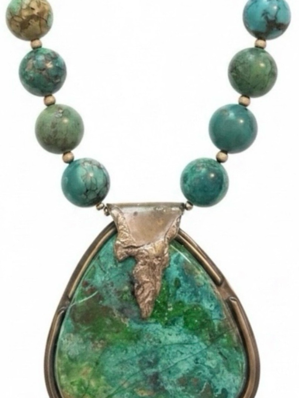 Marv Dahman Turquoise & Chrysocolla Statement Necklace